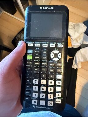 Texas Instruments TI-84 Plus CE Graphing Calculator - Black (needs new battery)